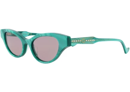 Женские очки Gucci Cat Eye, зелено-фиолетовые