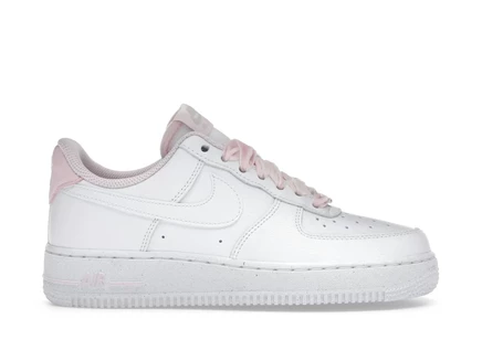 Женские кроссовки Nike Air Force 1 Low с бархатными шнурками, розовые