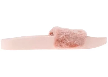 Женские шлепанцы Puma Fur Slide с мехом, розовые
