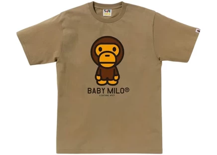 Мужская футболка Bape Baby Milo, бежевая