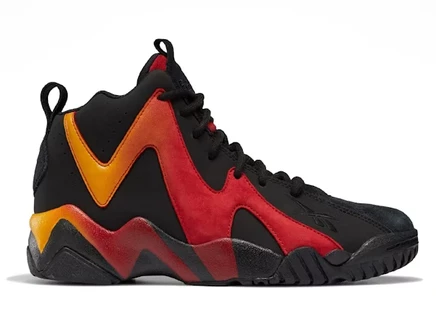 Мужские кроссовки Reebok Kamikaze II Lava, черно-красно-золотистые