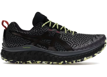 Кроссовки Asics Trabuco Max Chaos Slime, черно-киноварные