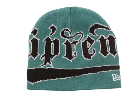 Унисекс шапка Supreme New Era Accent, зеленая