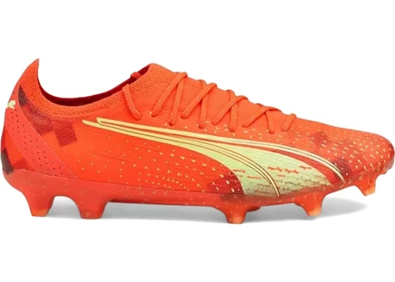 Мужские бутсы Puma Ultra Ultimate FG/AG, коралловые/черные