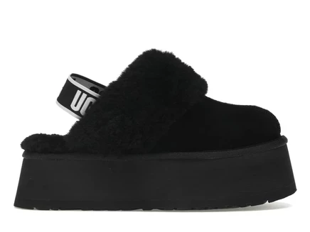 UGG Funkette Slipper Black black/black/white