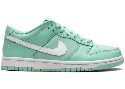 Детские кроссовки Nike Dunk Low (GS), изумрудно-белые
