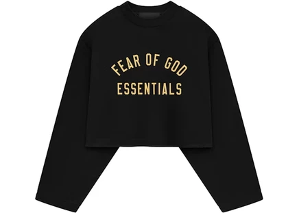 Женский лонгслив Fear of God Essentials, черный
