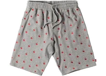 Мужские шорты KITH Coca-Cola Cherries Bleecker, серый меланж
