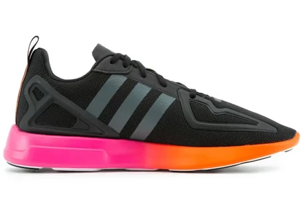 Мужские кроссовки Adidas ZX 2K Flux, черно-серо-розовые