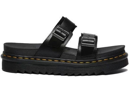 Мужские сандалии Dr Martens Myles Brando кожаные, черные