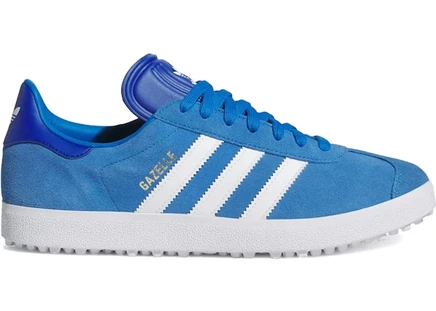 Мужские кроссовки для гольфа Adidas Gazelle Spikeless, голубые/белые