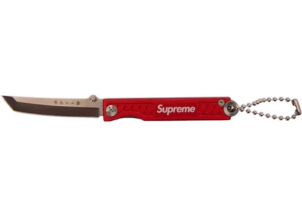 Карманный нож-брелок Supreme StatGear Pocket Samurai, красный