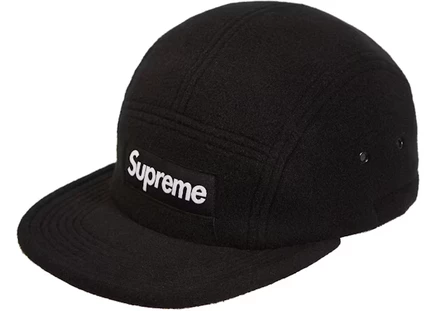 Кепка Supreme Fleece Pullcord Camp, черная