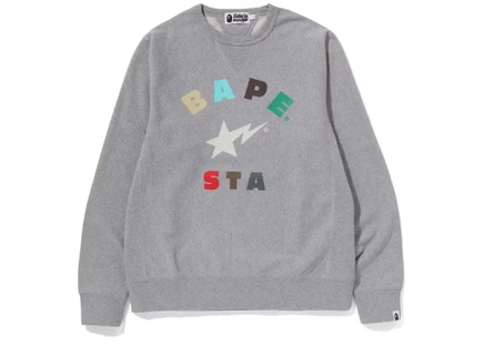 Мужской свитшот Bape Bape Sta, серый