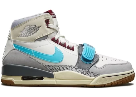 Мужские кроссовки Jordan Legacy 312, айвори/голубые/кремовые