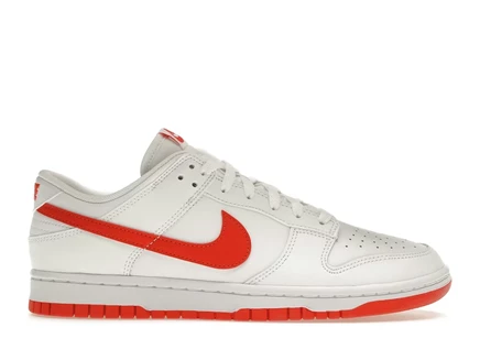 Мужские кроссовки Nike Dunk Low Retro, бело-красные