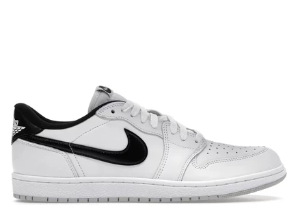 Мужские кроссовки Jordan 1 Retro Low ′85, бело-черные