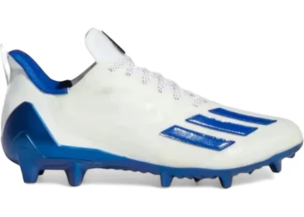 Мужские бутсы Adidas Adizero, белые/королевско-синие
