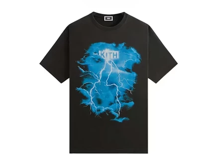 Мужская футболка KITH Storm Vintage, черная