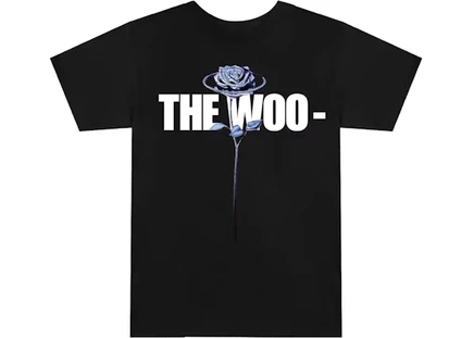 Мужская футболка Pop Smoke x Vlone The Woo, черная