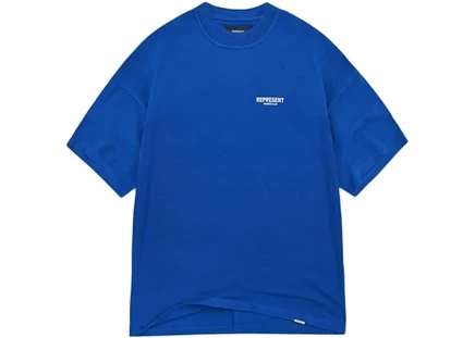 Мужская футболка Represent Owner's Club, кобальтово-белая