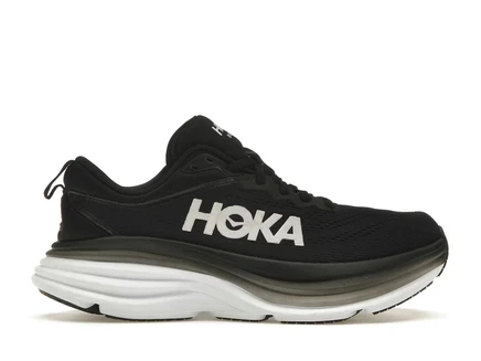 Женские кроссовки hoka one one bondi 8, черно-белые