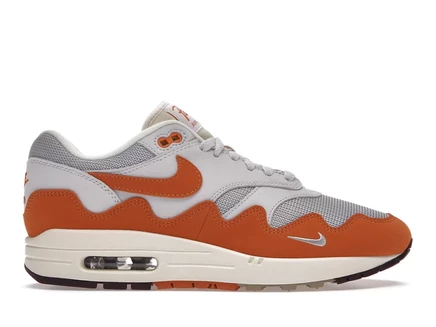 Мужские кроссовки Nike Air Max 1 Patta Waves Monarch, серебристо-платиновые