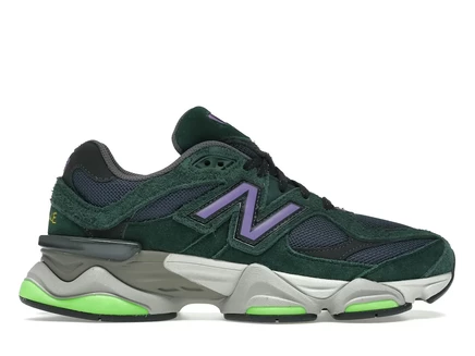 Унисекс кроссовки New Balance 9060 Nightwatch, зеленые/индиго/фиолетовые
