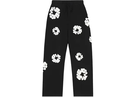 Denim Tears Cotton Wreath Baggy Sweatpants Black black