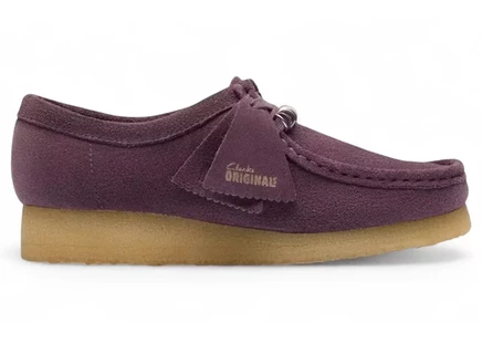 Clarks Wallabee Plum Suede (Women's) plum suede