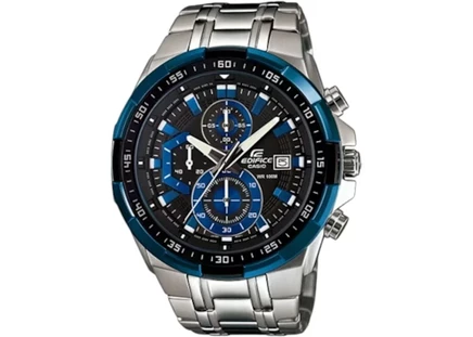 Мужские часы Casio Edifice EFR-539D-1A2 хронограф, сталь, темно-синий
