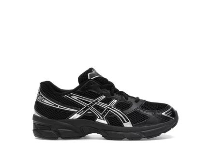 Детские кроссовки Asics Gel-1130 с технологией Gel, черно-серебристые