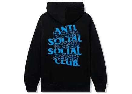 Мужское худи Anti Social Social Club Kaburosai, черное