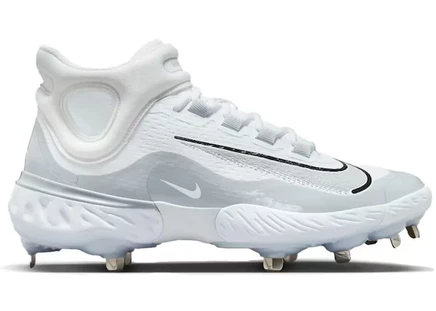 Мужские кроссовки Nike Alpha Huarache Elite 4, белые/серые