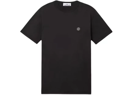 Мужская футболка Stone Island Compass Logo, черная