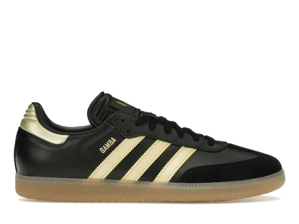 Мужские кроссовки Adidas Samba Messi, черно-золотые