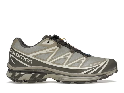 Унисекс трейловые кроссовки Salomon XT-6 с мембраной Gore-Tex, винтажный хаки