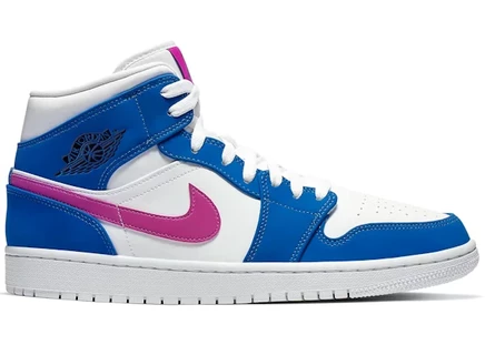 Мужские кроссовки Jordan 1 Mid Hyper Royal Hyper Violet