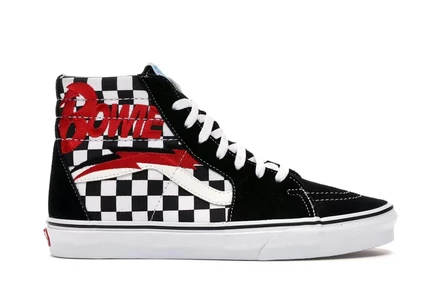 Мужские высокие кеды Vans Sk8-Hi David Bowie Diamond Dogs, черно-белые