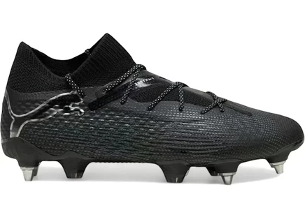 Мужские бутсы Puma Future 7 MxSG, чёрно-серебристые