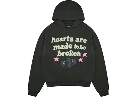 Мужское худи Broken Planet Hearts, черное