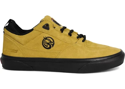 Кеды Vans Low 2 Palace Yellow, желто-черные