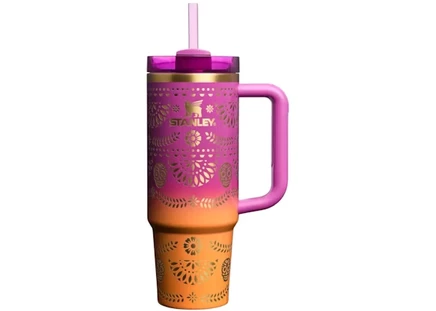 Stanley Dia de Muertos Quencher H2.0 FlowState 30oz Tumbler Sunrise Catrina sunrise catrina