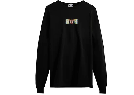 Мужская футболка с длинным рукавом KITH Delphine Desane Classic Logo, черная