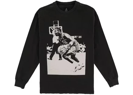 Мужская футболка Jordan x Union M J L/S, off noir