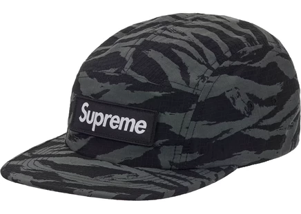 Supreme Tiger Camo Ripstop Camp Cap Black black