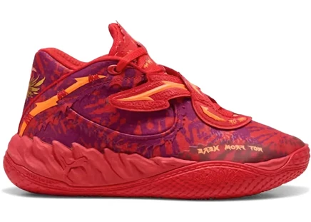 Детские кроссовки Puma LaMelo Ball MB.05, красно-оранжевые
