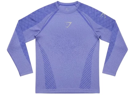 Мужской лонгслив Gymshark Devant Seamless, аметистовый
