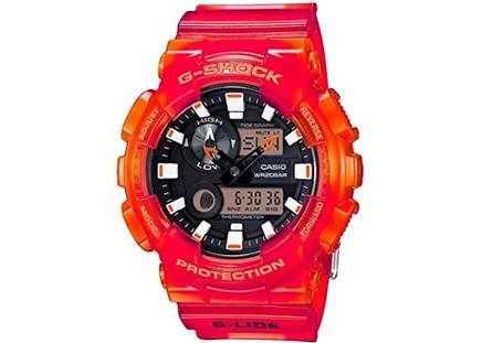 Мужские часы Casio G-Shock GAX100MSA-4A аналого-цифровые, 55мм, силикон, черные