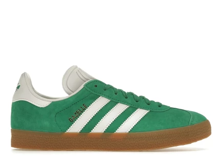 Мужские кроссовки Adidas Gazelle Court Green бело-зеленые